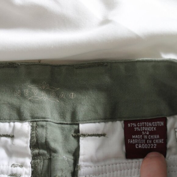 90s - y2k Vintage Nevada (Wal-Mart) Cargo Midi Skirt 28" - Picture 2 of 10